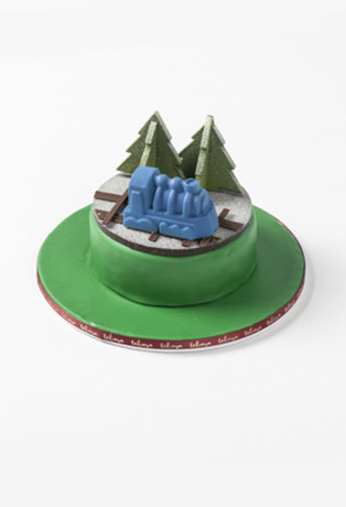 Christmas Cake Frosted Rails